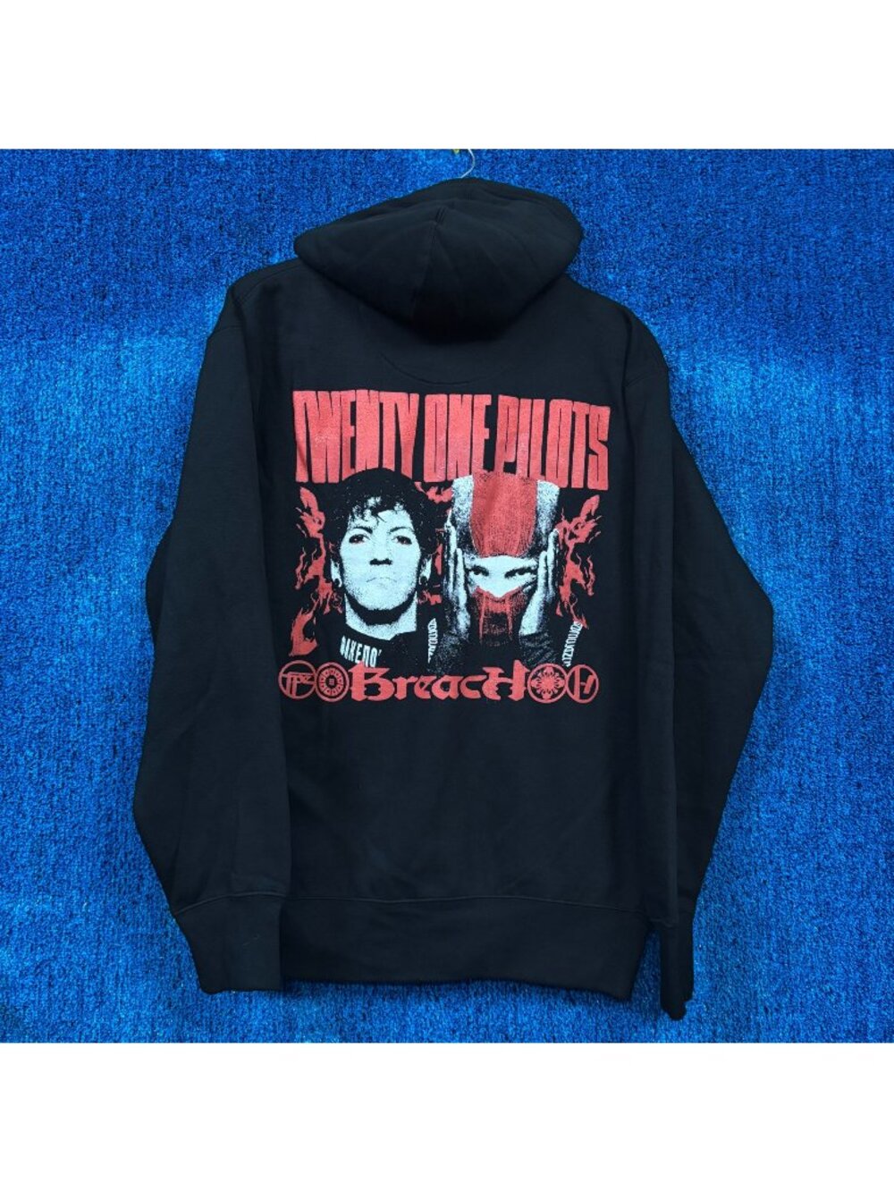 Twenty One Pilots “Breach” Graphic Zip Up Hoodie Size Medium